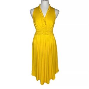 Anthropologie Maeve Woman La Habana Yellow Sleeveless Dress